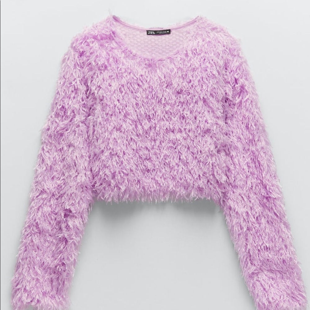 Zara Feather Sweater